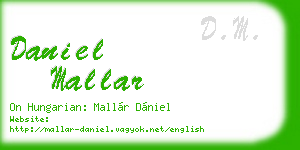 daniel mallar business card