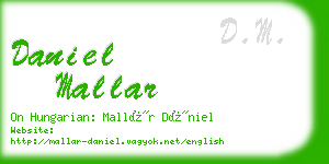 daniel mallar business card